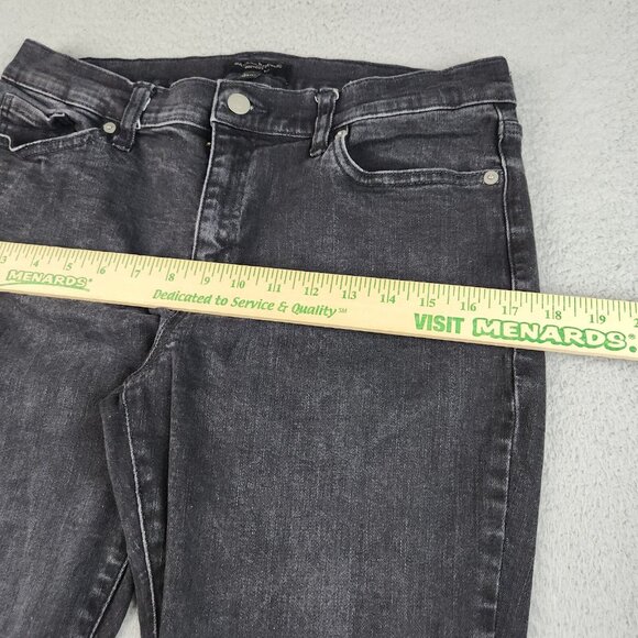 Banana Republic Jeans Women's 31/12 Bootcut Black Denim Pants Stretch Flare - Picture 4 of 13